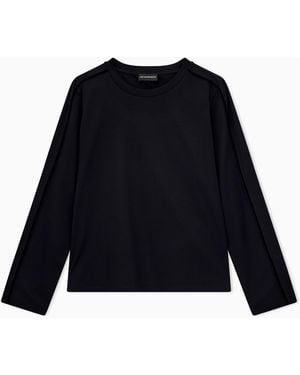 Emporio Armani Long-Sleeved T-Shirt Travel Essential - Blue