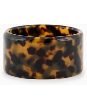 Emporio Armani Bracciale Rigido Tartarugato - Nero