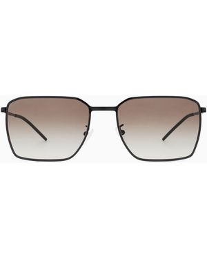Emporio Armani Square Sunglasses - Metallic