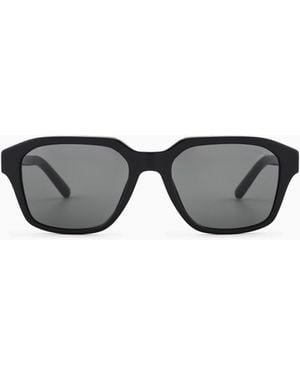 Emporio Armani Irregular-Shape Sunglasses - Black