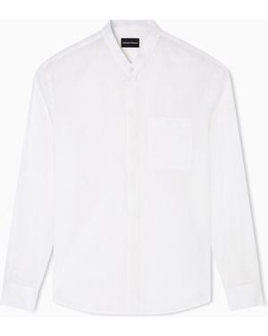 Emporio Armani Camicia Collo Guru - Bianco