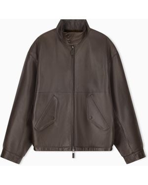 Emporio Armani Reversible Blouson Jacket - Brown