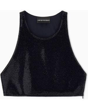 Emporio Armani Crop Top Covered - Black