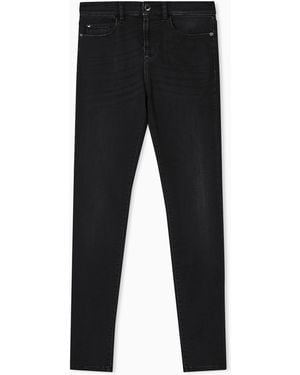 Emporio Armani J20 High-Waisted Super-Skinny Leg Jeans - Blue