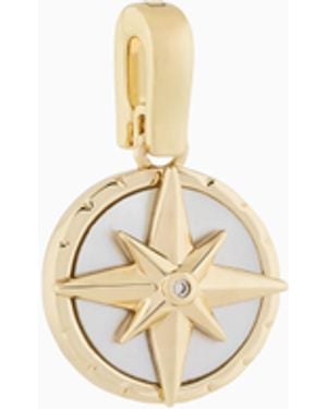 Emporio Armani Mother Of Pearl Compass Charm - White