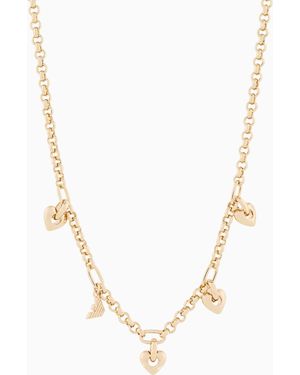 Emporio Armani Collana Con Ciondolo - Metallizzato