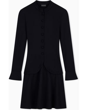 Emporio Armani Unlined Dress - Blue