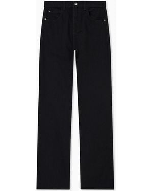 Emporio Armani High Rise Jeans With Flared Leg - Black