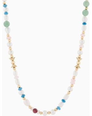 Emporio Armani Pearl Beaded Necklace - Multicolour