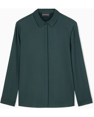 Emporio Armani Silk Satin Shirt - Green