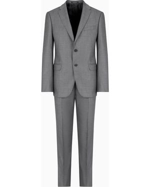 Emporio Armani Single Breasted Suit - Gray