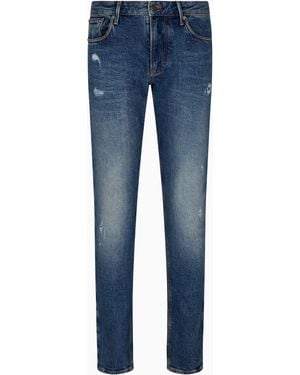 Emporio Armani Slim Fit Denim Jeans - Blue