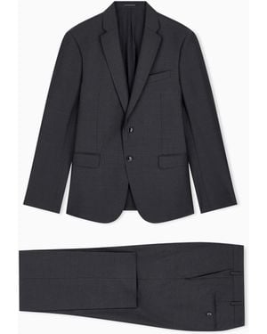 Emporio Armani Lined Suit - Blue