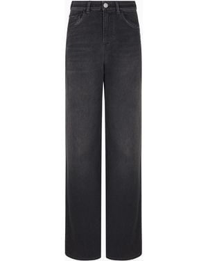Emporio Armani J8B Relaxed-Fit, Vintage-Look Denim Jeans - Blue