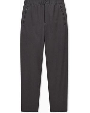 Emporio Armani Jersey Trousers - Grey