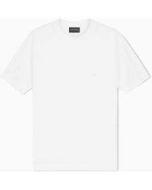 Emporio Armani Travel Essential Lyocell Blend Jersey T-Shirt - White