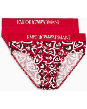 Emporio Armani Pack 2 Slip Capsule San - Rosso