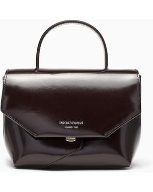 Emporio Armani 1981 Brushed Leather Mini Bag - Black