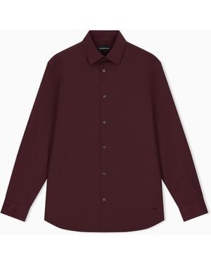 Emporio Armani Regular Fit Shirt - Purple