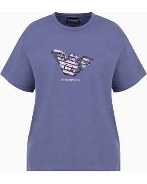 Emporio Armani Regular Fit T-Shirts - Blue