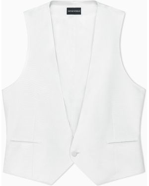 Emporio Armani Gilet Scollo V - Bianco