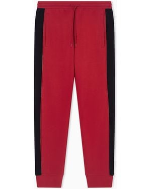 Emporio Armani Lunar New Year Double-Jersey Slim-Fit Joggers - Red