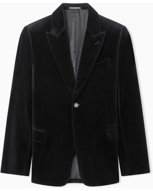 Emporio Armani Single-Breasted Jacket - Black