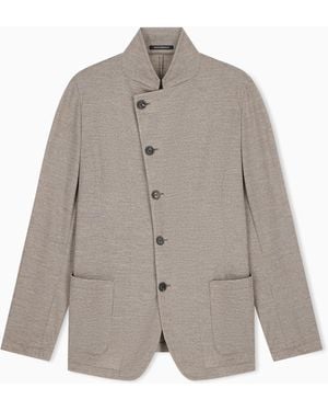 Emporio Armani Unlined Blazer - Grey