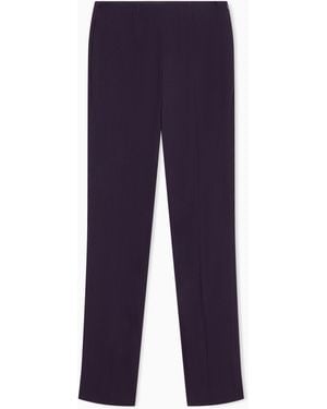 Emporio Armani Straight-Cut Trousers - Blue