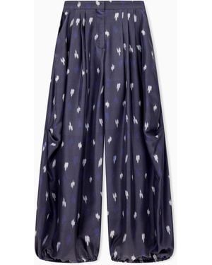 Emporio Armani Wide-Leg Trousers - Blue