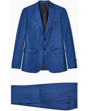 Emporio Armani Single Breasted Suit - Blue