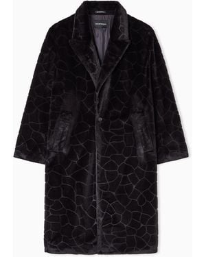 Emporio Armani Cappotto Monopetto - Nero