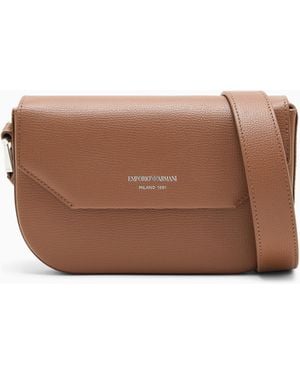 Emporio Armani 1981 Mini Leather Shoulder Bag - Brown