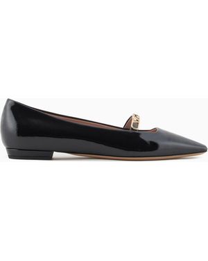 Emporio Armani Pointed-Toe Ballerinas - White