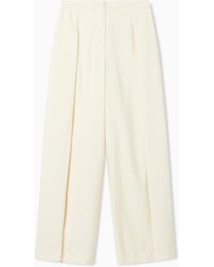 Emporio Armani Wide-Leg Trousers - White