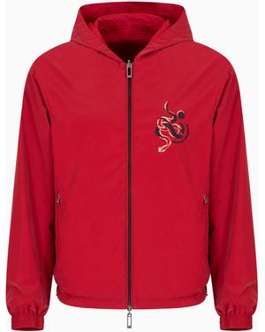 Emporio Armani Reversible Hooded Blouson - Red