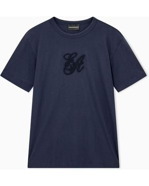 Emporio Armani T-Shirt Jersey - Blue