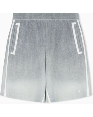 Emporio Armani Double-Jersey Gradient Bermuda Shorts - Grey