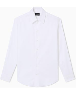 Emporio Armani Armure Fabric Shirt - White