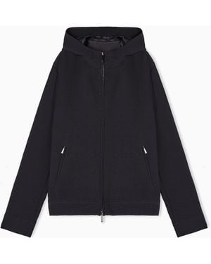 Emporio Armani Icon Hooded Blouson - Blue