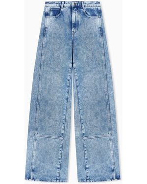 Emporio Armani Relaxed Fit Five-Pocket Trousers - Blue