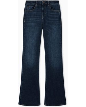 Emporio Armani J47 Slim-Fit, Worn-Look, Stretch-Denim Jeans - Blue