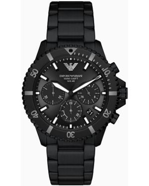 Emporio Armani World Explorer Solar Powered Watch - Black