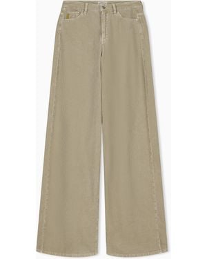 Emporio Armani J3J Five-Pocket Corduroy Trousers Armani Jeans - Natural