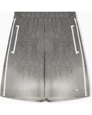 Emporio Armani Double-Jersey Gradient Bermuda Shorts - Grey