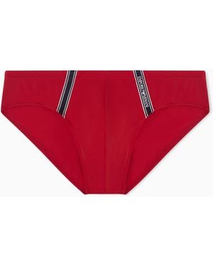 Emporio Armani Bañadores Tipo Slip - Rojo