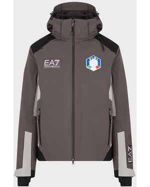 Emporio Armani Fisi Collection Protectum7 Technical Fabric Ski Jacket - Grey