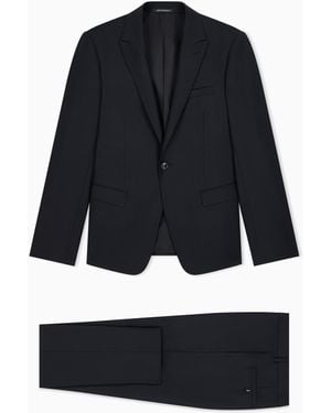 Emporio Armani Lined Suit - Blue