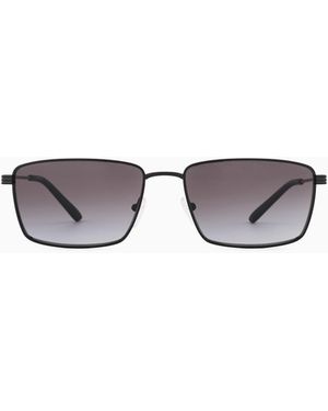 Emporio Armani Rectangular Sunglasses - Metallic