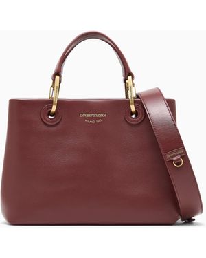 Emporio Armani Bolso Shopping De Piel - Rojo